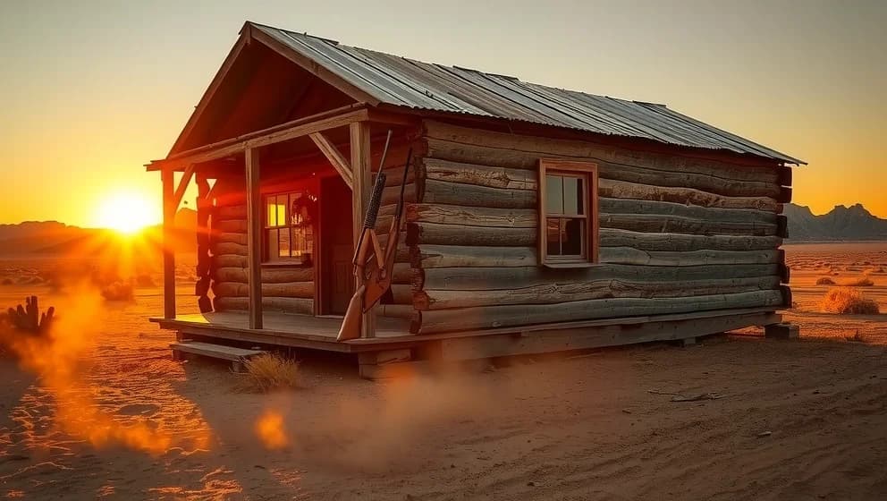 Jesse James make vapen i vilda västern